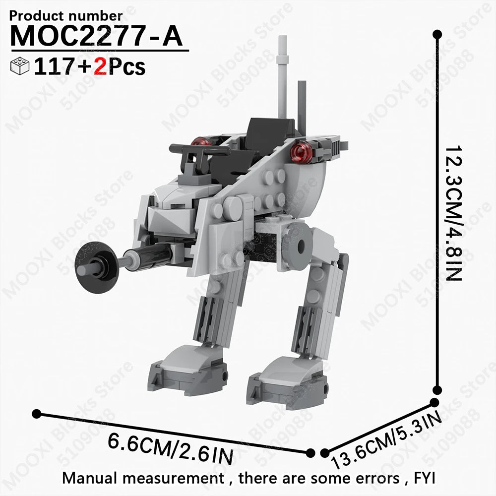 MOOXI Space Wars Bouwset: Voertuig & Tank Compatibel met LEGO®