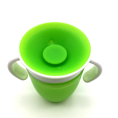 Lekvrije Draaibare Baby Drinkbeker met Handvatten en Draaideksel 1-2 Jaar