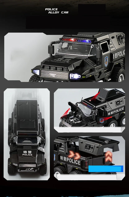 Speelgoed Politietruck Model | Diecast Voertuig met Geluid en Licht