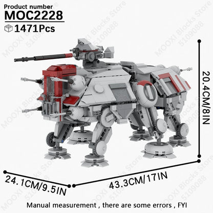 MOOXI Space Wars Bouwset: Voertuig & Tank Compatibel met LEGO®