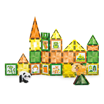 Magnetische Bouwblokken Set - Boerderijdieren & Dinosauriërs voor Kinderen