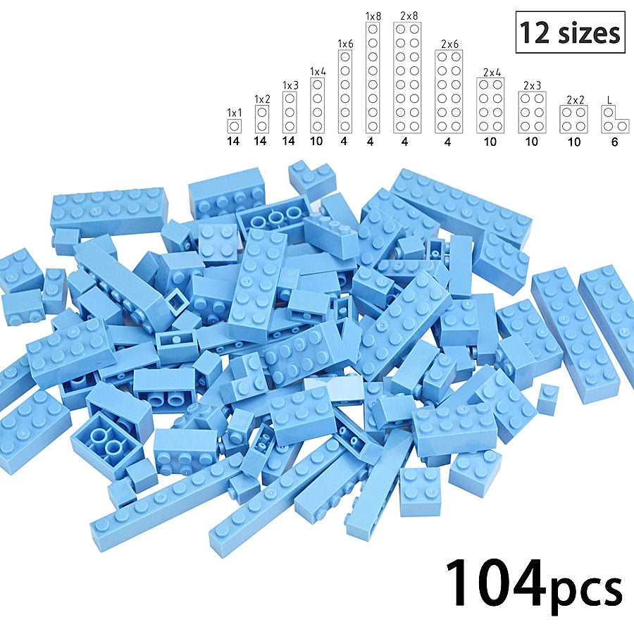 Kleine bouwstenen voor muren | Compatibel met Lego | Diverse maten