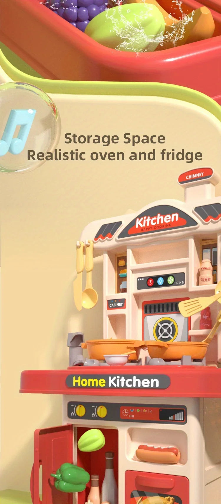 Kunststof Speelkeuken Set voor Kinderen