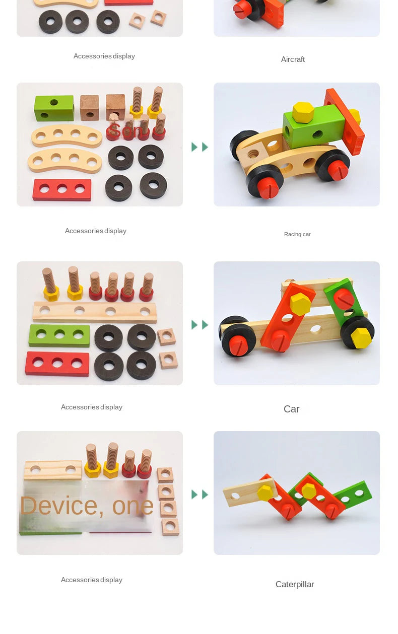 Houten Gereedschap Speelset voor Kinderen (3-6 jaar)
