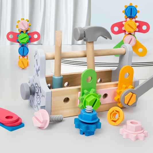 Houten Gereedschapskist Speelset voor Kinderen