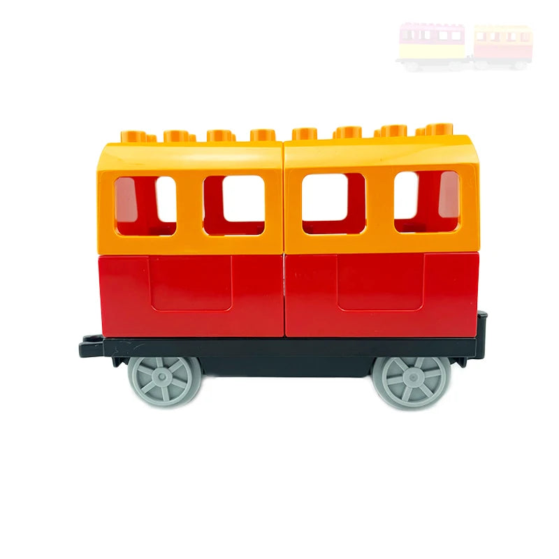 Grote Bouwblokken Treinset - Compatibel met Duplo