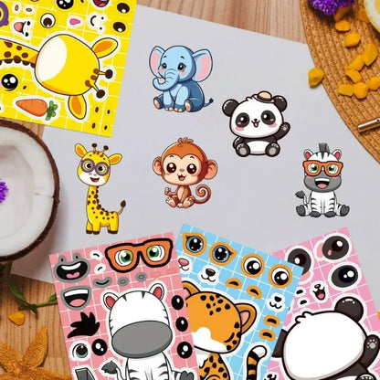 Maak Je Eigen Dieren Gezichtjes Stickers