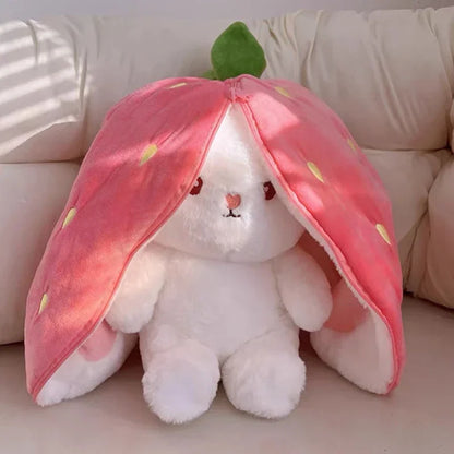 Pluche Konijn Knuffel Aardbei of Wortel 25 cm
