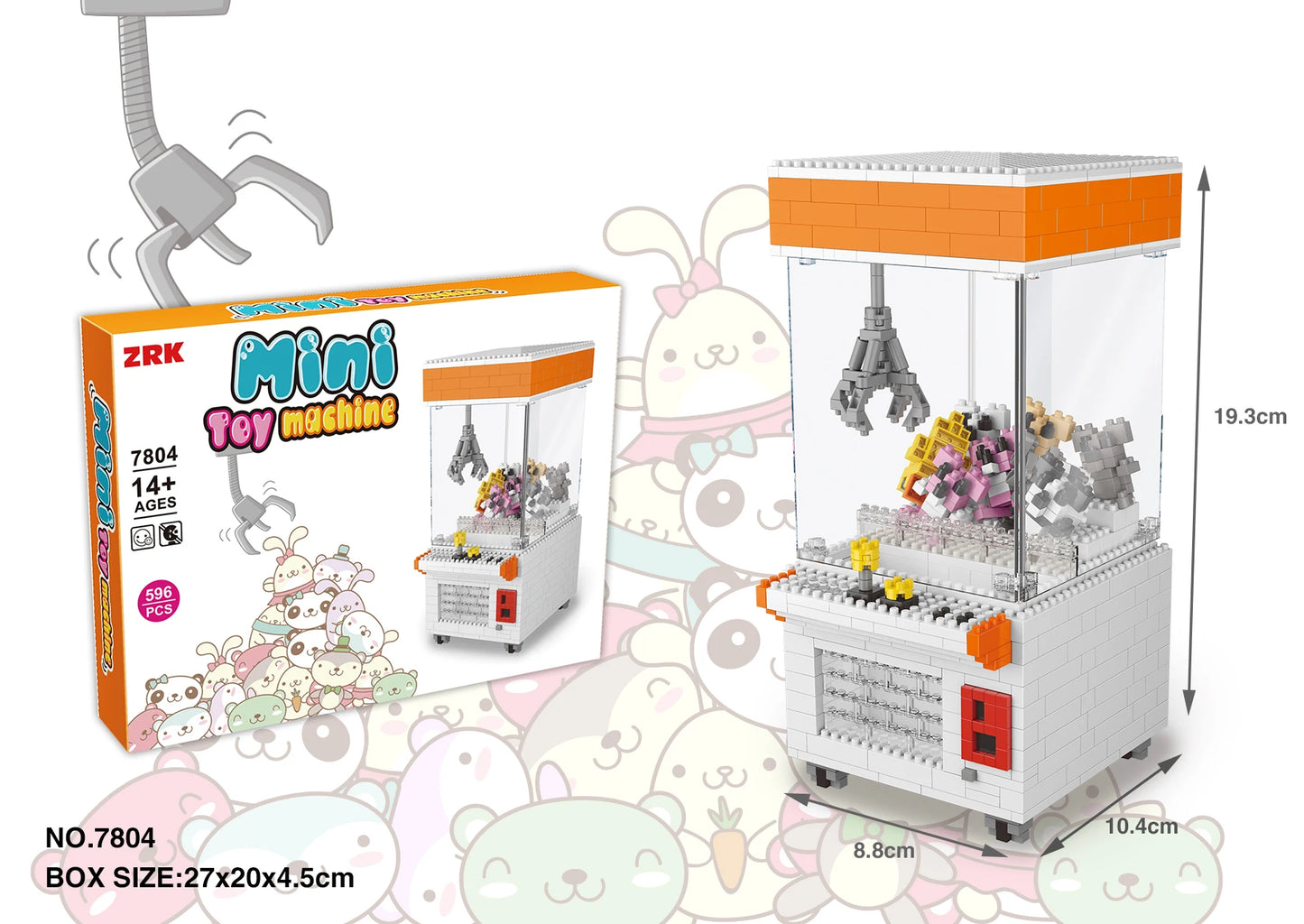 Mini Klauwmachine Bouwset met Kleine Bouwstenen