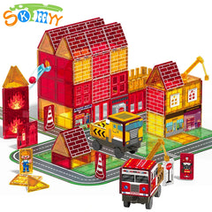 Fire Magnetic Tiles