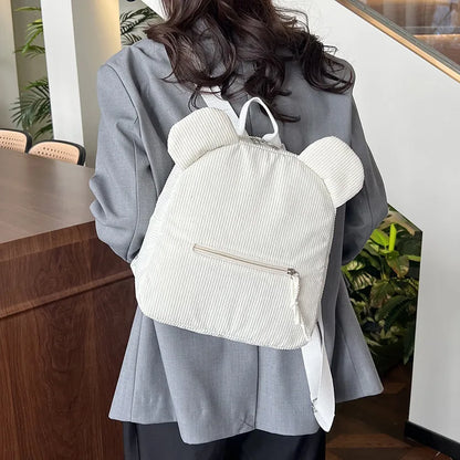 Zachte Fleece Rugzak met Berenoren voor Kinderen