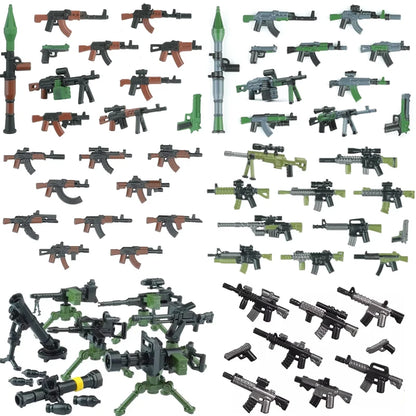Bouwblokjes Figuren Commando Speciale Eenheid Leger met Wapens en Accessoires