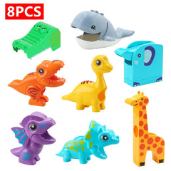 8pcs animal slide