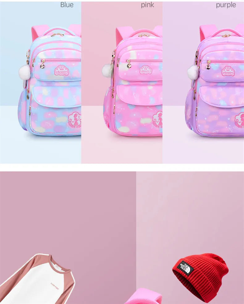 Roze Schooltas Rugzak voor Meisjes en Tieners