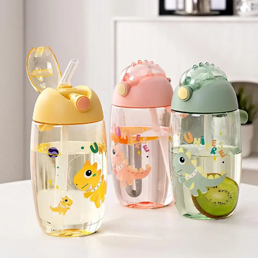 Dinosaurus Drinkbeker met Rietje voor Kinderen - 500ml