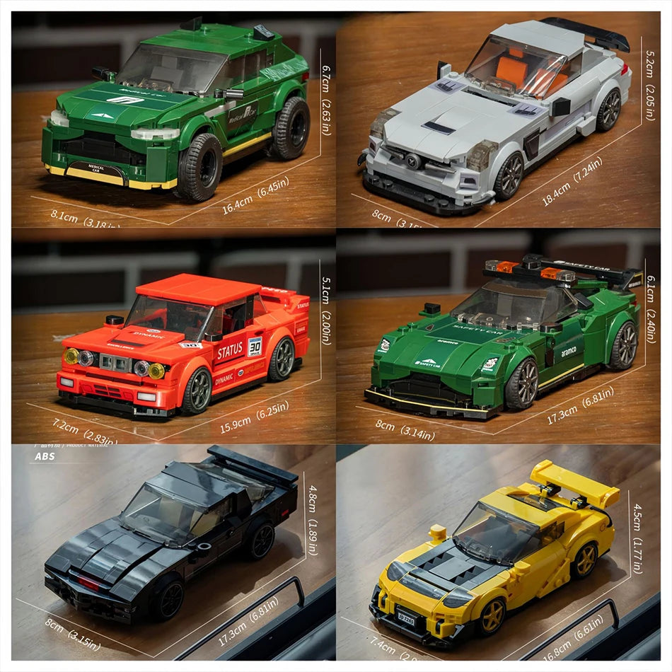 Racewagen Bouwstenen Set - Compatibel met LEGO® - Vanaf 6 jaar