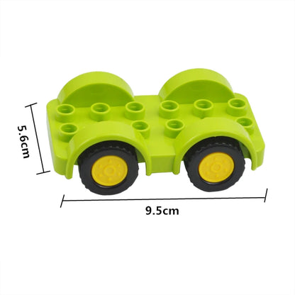 Voertuigen set voor grote bouwstenen – Compatibel met Duplo®