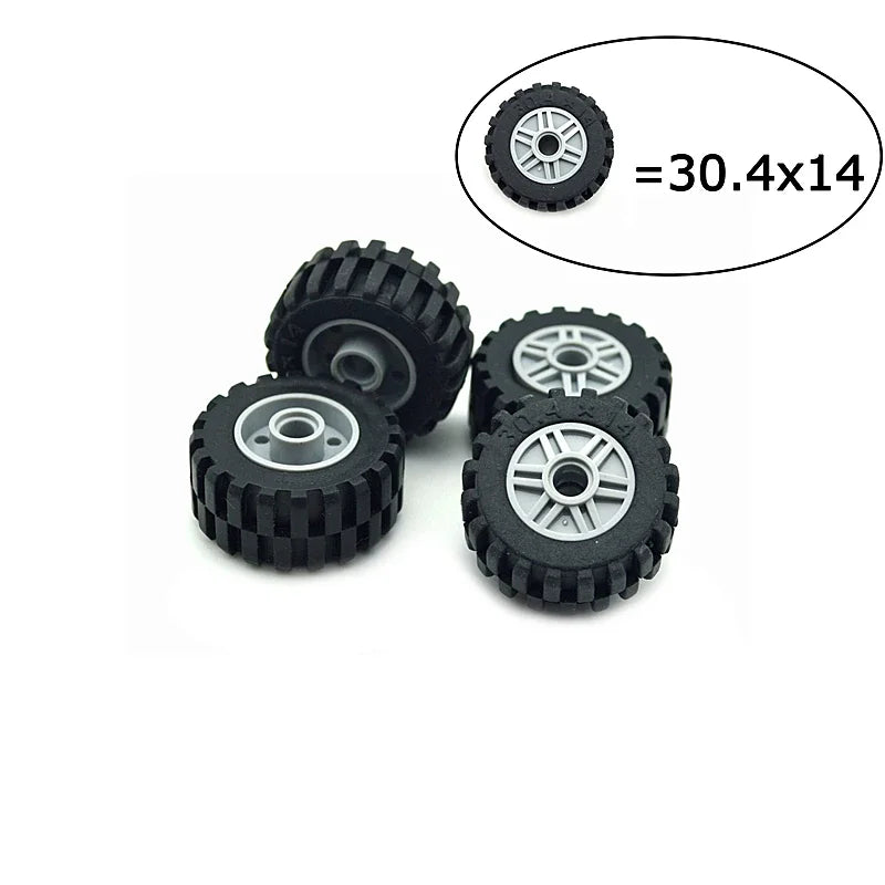Wielen en assen set voor voertuigen – Compatibel met LEGO®