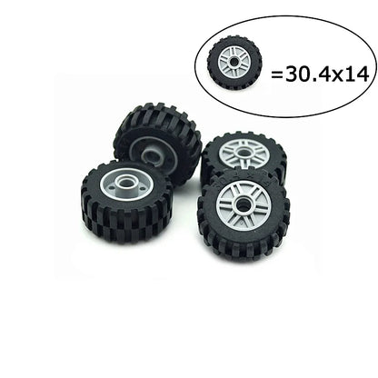 Wielen en assen set voor voertuigen – Compatibel met LEGO®