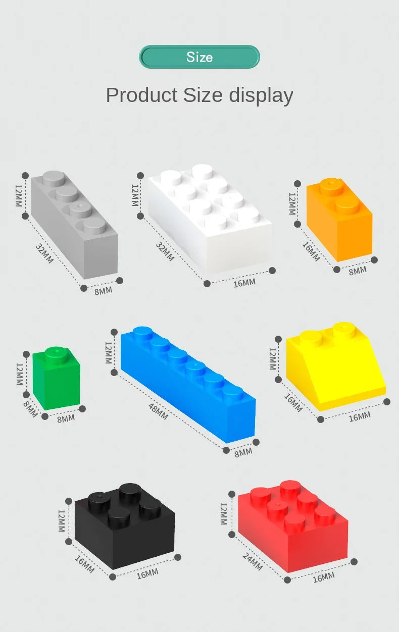 Kleine Bouwblokjes Bulkverpakking | Compatibel met Lego en LeDUO