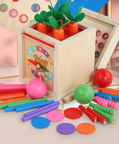 6-in-1 Houten Montessori Speelbox