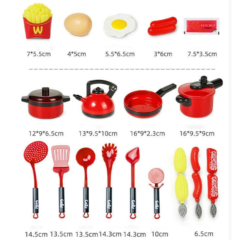 Huismerken Keukenspeelgoed Set voor Kinderen – Koken en Snijfruit