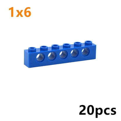 Technische bouwstenen balken – Compatibel met LEGO® (met gaten)