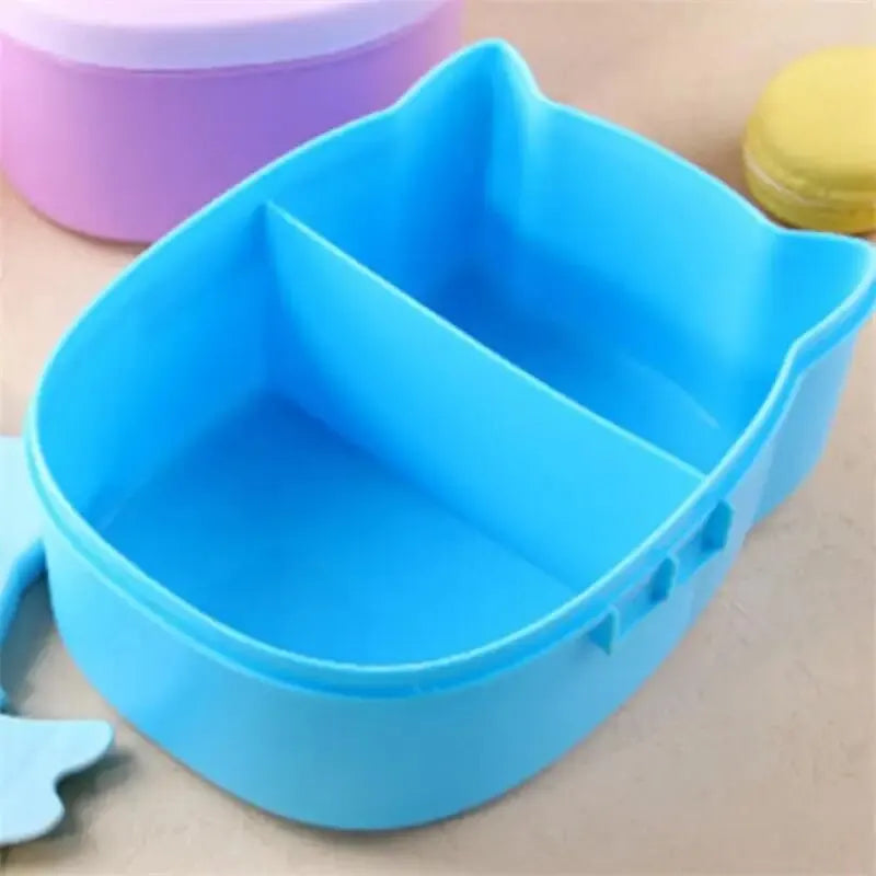 Bento Lunchbox voor Kinderen - Draagbaar met Bestek en Karakterprint
