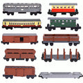 Bouwblokken Stoomtrein met Wagons - Compatibel met LEGO®