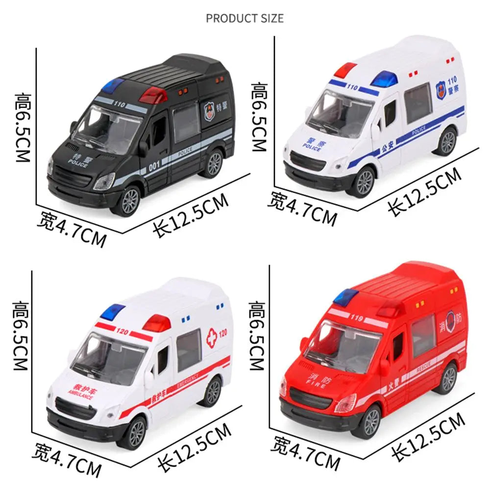 Inertie Voertuig Model – Politieauto, Brandweerwagen of Ambulance