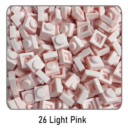 100 stuks 1x1 bouwstenen | Compatibel met Lego