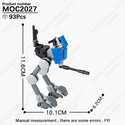 MOOXI Space Wars Bouwset: Voertuig & Tank Compatibel met LEGO®