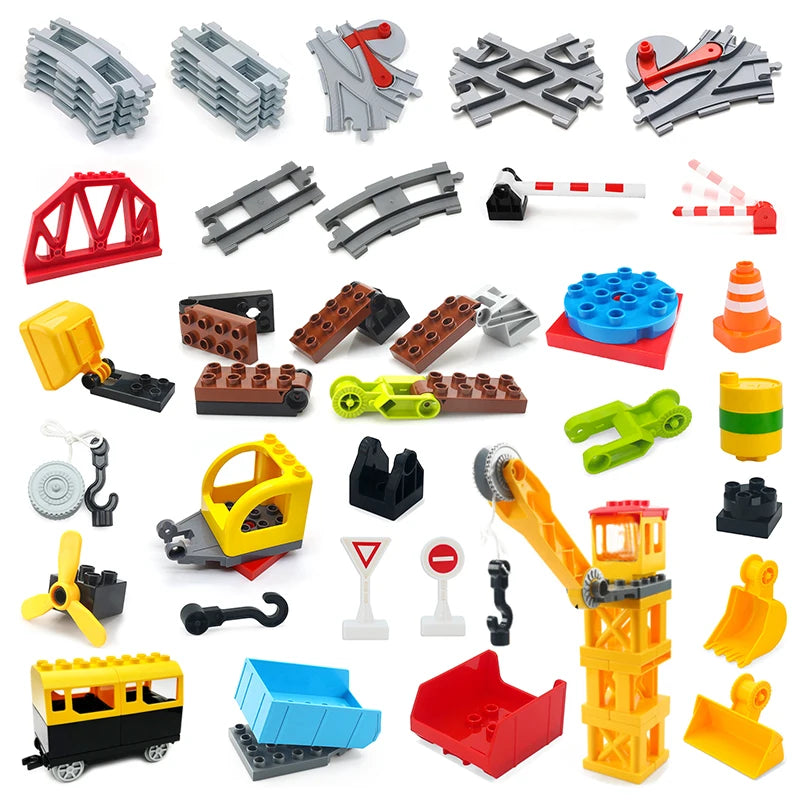 Trein rails en accessoires set – Compatibel met Duplo®