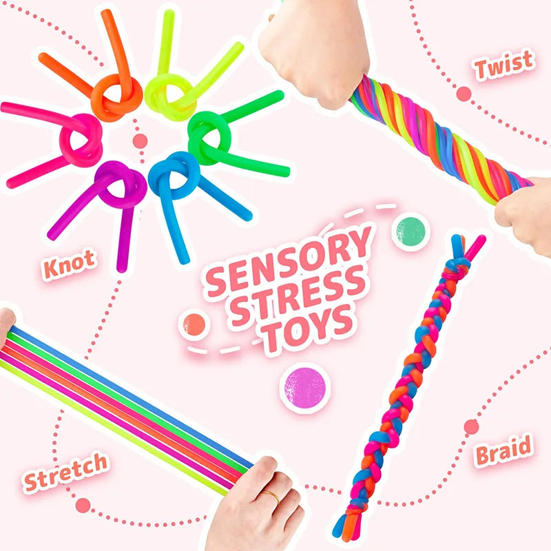 Stretchy Fidget Noodle Strings voor Stressvermindering