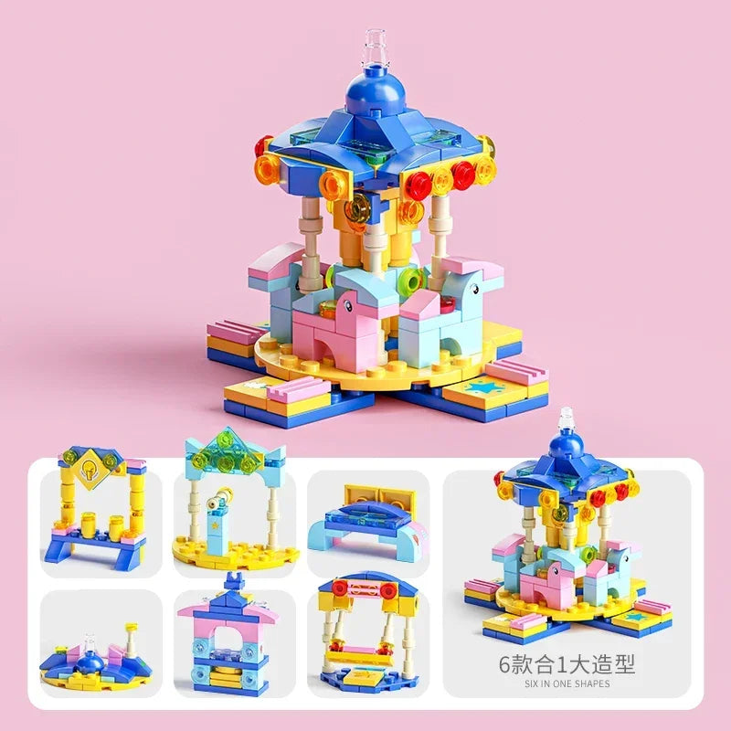 6-in-1 Bouwblokken Set Politie Brandweer Kasteel | LEGO®-compatibel 6-12 jaar