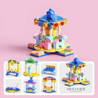 6-in-1 Bouwblokken Set Politie Brandweer Kasteel | LEGO®-compatibel 6-12 jaar