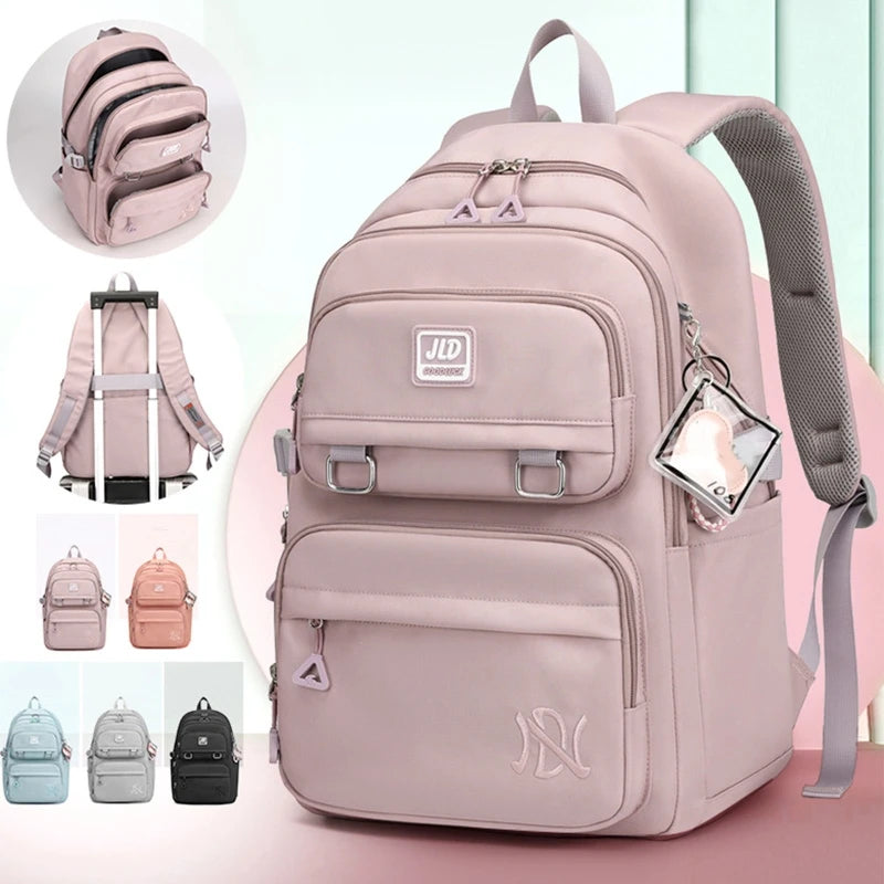 Roze Schooltas Rugzak voor Meisjes en Tieners