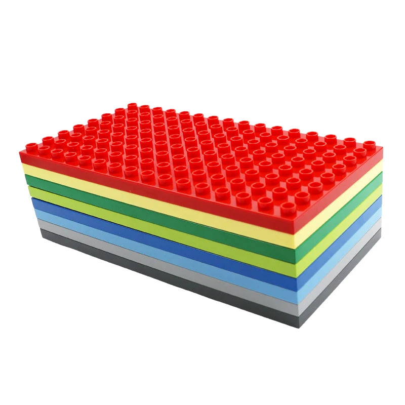 Bouwplaat 8x16 voor grote bouwstenen – Compatibel met Duplo®