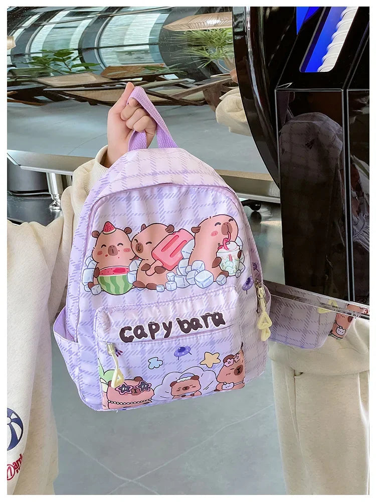 Ruime Capybara Rugzak van Nylon – Ideaal als Schooltas