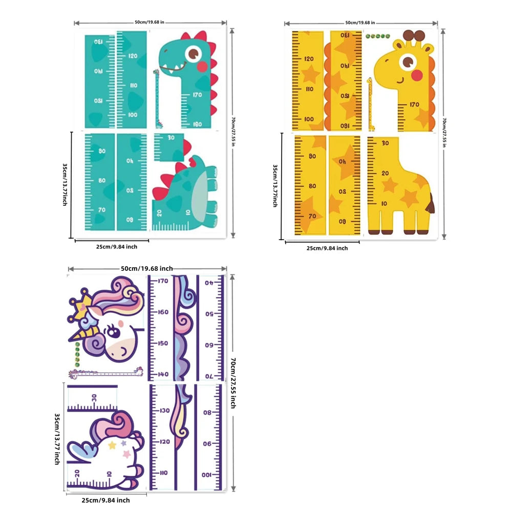 Lengtemeter Wandsticker met Dieren voor Kinderkamer