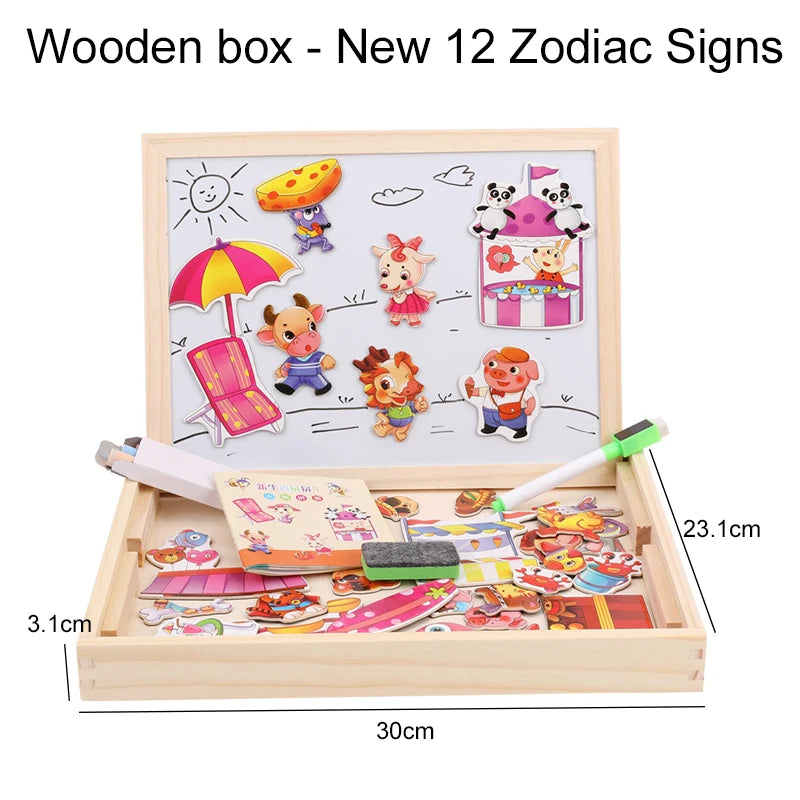 Magnetisch Teken- en Puzzelbord voor Kinderen