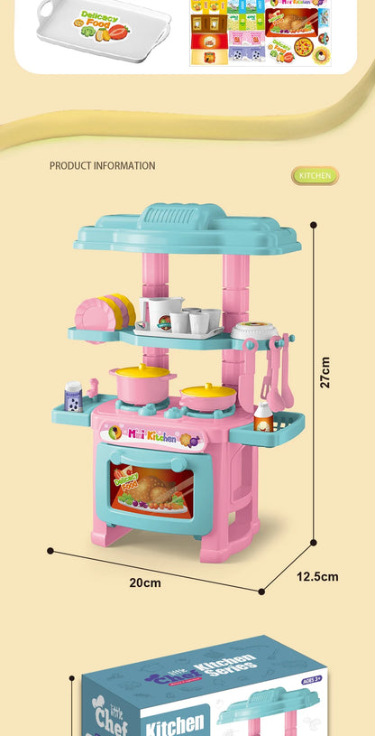Speelkeuken Set voor Kinderen | Met Oven, Spoelbak en Speeleten
