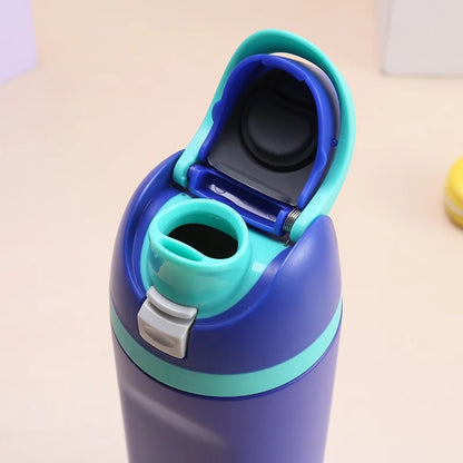 Geïsoleerde RVS Drinkfles met Rietje voor Kinderen