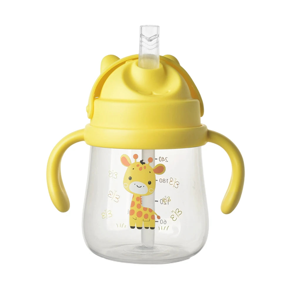 270ml Baby Drinkbeker met Rietje en Dubbele Handvatten