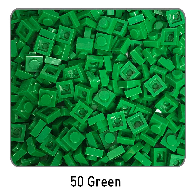 100 stuks 1x1 bouwstenen | Compatibel met Lego