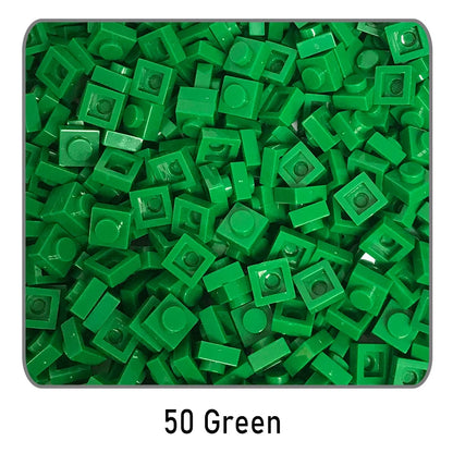 100 stuks 1x1 bouwstenen | Compatibel met Lego