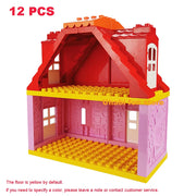 Red roof pink wall