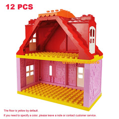 Red roof pink wall