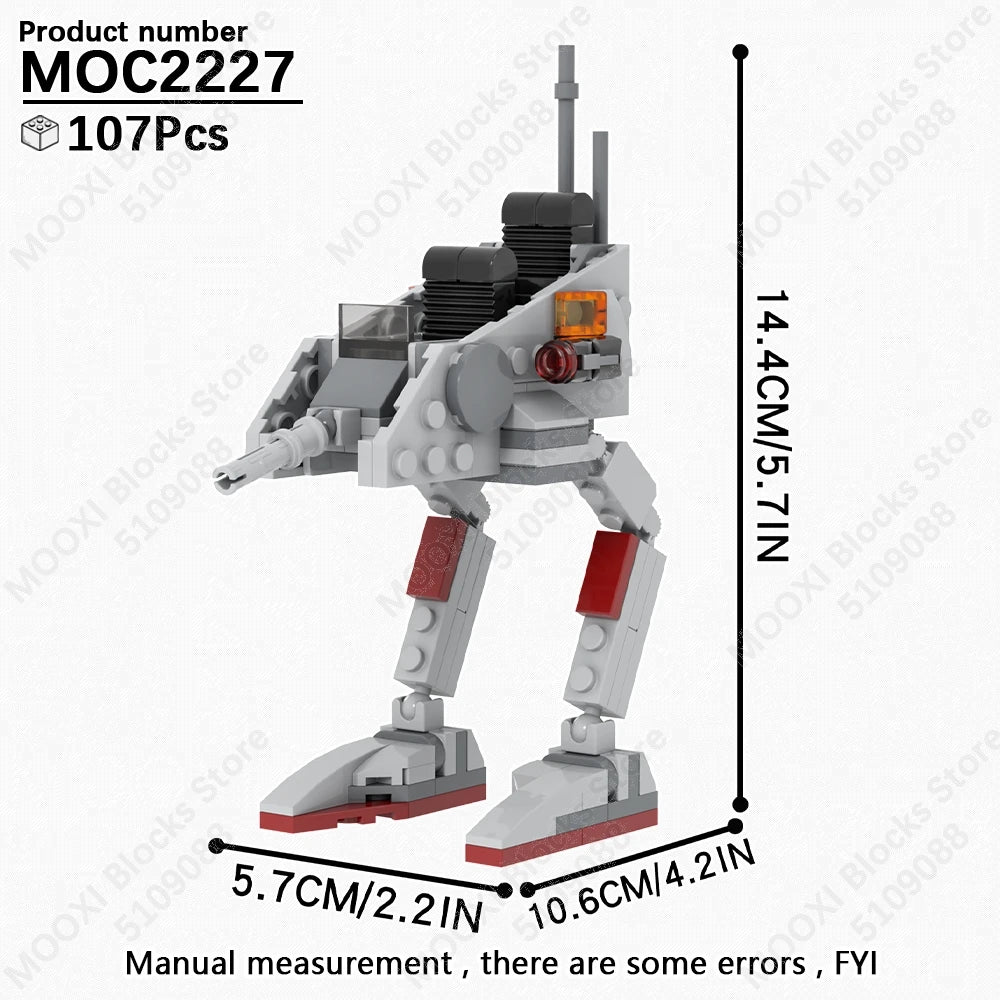 MOOXI Space Wars Bouwset: Voertuig & Tank Compatibel met LEGO®
