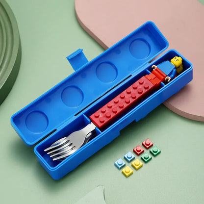 Lekvrije Lunchbox voor Kinderen met DIY Bouwblokken Design